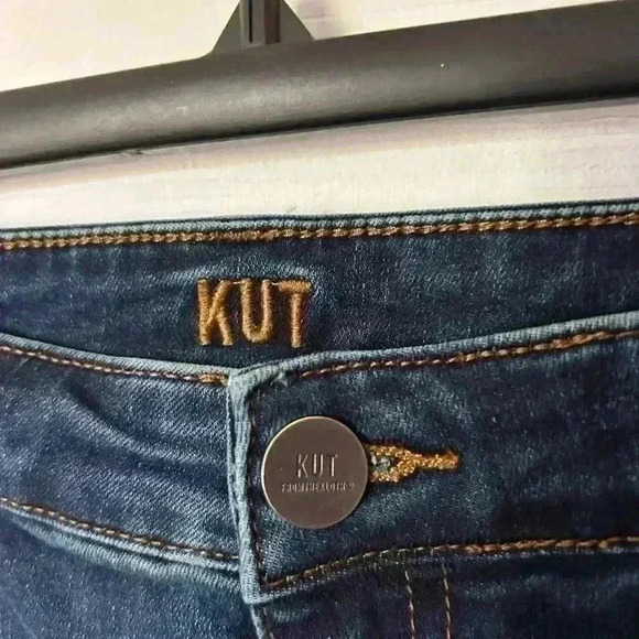 KUT from the Kloth Women's Toothpick Skinny Jeans Size 16 Medium/Dark wash denim - Picture 3 of 10
